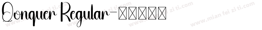 Qonquer Regular字体转换